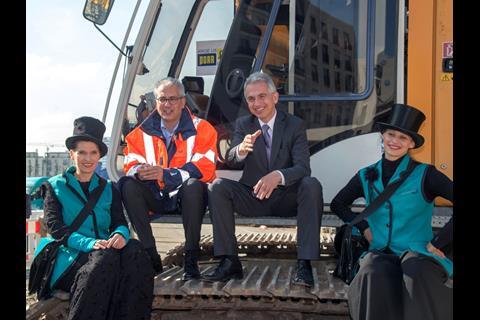 A groundbreaking ceremony for an extension of Line U5 in Frankfurt took place on September 21.